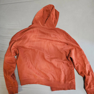 Sudadera con capucha con cremallera de algodón pesado Vintage para hombre, diseño de lavado ácido desgastado de gran tamaño, técnicas bordadas, lana de invierno Terry - Product Image 5