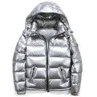 Veste matelassée imperméable pour homme personnalisée avec fermeture éclair, 100% polyester, à capuche, épaisse, pour l'hiver, unisexe