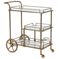Chariot en métal au design attrayant Chariot de service fait main le plus vendu Chariot en métal de fantaisie classique et élégant en gros Nouveau