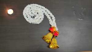 Guirlande de cloches de jasmin artificiel pour mariage indien et décoration de fête Offre Spéciale décoration de cérémonie Sangeet Mehandi - Product Image 6