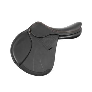 Silla de Montar Inglesa Resistente con Acabado de Cuero Premium, Arco de Madera Reforzado y Estribos de Cuero para Paseos Largos - Product Image 1