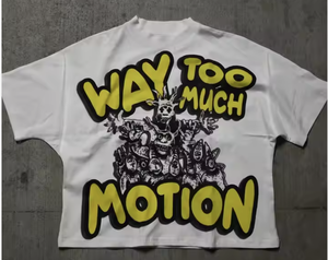 Camiseta recortada de verano para hombre, logotipo de impresión Digital personalizado, cuello de algodón 100%, ajuste holgado, Jersey de patrón sólido de gran tamaño, ropa de calle - Product Image 1