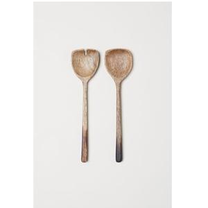 Diseño esmaltado Comprar juego de servidor de ensalada de madera de mango estándar Elegante hogar Restaurante Vajilla Decoración Cubiertos para bodas - Product Image 4