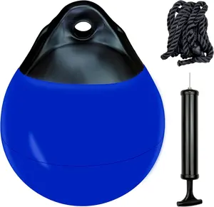 Pelampung jangkar bulat bola, Dock Bumper bola Inflatable Vinyl Shield perlindungan Marine Mooring pelampung