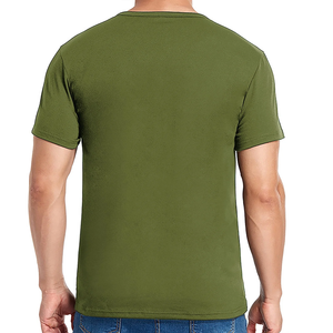 VSSSJ, camiseta de manga corta con botones y cuello en V de talla grande para hombre, camiseta de Color sólido, informal, transpirable, estampado, diseño en blanco de punto - Product Image 6