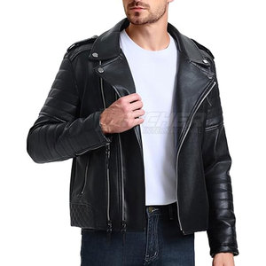แจ็กเก็ตหนังวัวของผู้ชายทันสมัยมีซิปมีกระเป๋ามีฮู้ดดีไซน์ให้น้ำหนักเบากันลมสำหรับฤดูหนาวสวมใส่ได้ทุกฤดู - Product Image 2