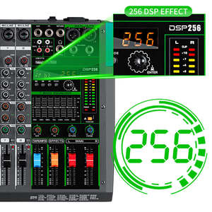 Nuevo Mezclador de Audio Profesional Biner PA8 con Conexión USB, 256 Efectos de Reverberación Integrados y 8 Canales - Product Image 2