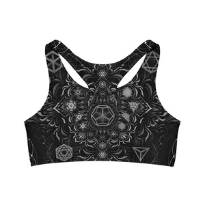 Sujetador deportivo con estampado de sublimación de último diseño para mujer en tela de poliéster 100%, sujetador de ropa de Yoga para mujer con espalda cruzada, diseño personalizado - Product Image 1
