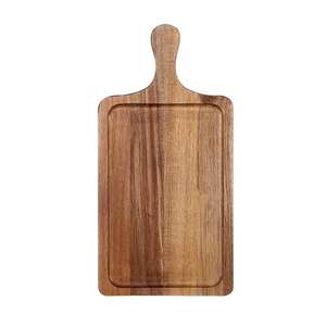 Nouvelle planche à découper ronde de service de mangue légère et bon marché en bois d'acacia moderne de l'exportateur indien - Product Image 5