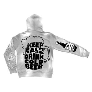 Sweat à capuche homme hiver 500 g/m² en molleton épais de haute qualité, écoresponsable, coupe décontractée, 100 % coton brodé - Product Image 2