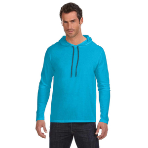 Camiseta con capucha de manga larga ajustada suave para hombre, sudaderas con capucha ligeras Bella + Canvas C3512, Sudadera con capucha Unisex - Product Image 4