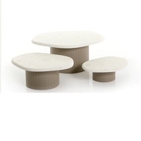 Support à fruits de style antique, support à gâteau pour fête d'anniversaire ou de mariage, ensemble de 3 supports à cupcakes en métal, pliable et portable