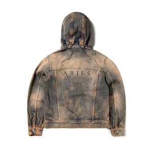 Sudadera con capucha lavada con ácido de gran tamaño en blanco al por mayor, Proveedor de Ropa de calle, Sudadera con capucha lavada con ácido de diseño único - Product Image 2