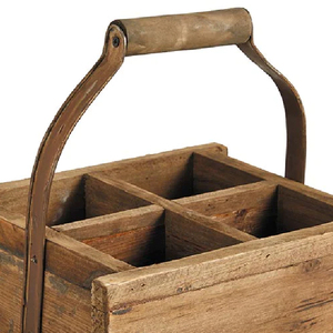 Caja de almacenamiento de herramientas de cocina para decoración de cocina de granja y organización de almacenamiento de cocina y hogar de madera rústica de bajo precio - Product Image 5