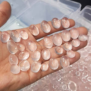 หินอัญมณีที่ได้รับการรับรองจากออสเตรเลียโอปอลสีขาวทรงรีและเบาะทรงสี่เหลี่ยมผืนผ้าอัญมณีทรงหลวมทรงหลังเบี้ยสำหรับเครื่องประดับแหวน - Product Image 4