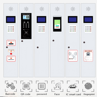 Casier métallique intelligent CE antirouille, étanche et résistant aux intempéries, avec serrure électronique à code PIN et carte de crédit, pour location de plage et stockage de bagages