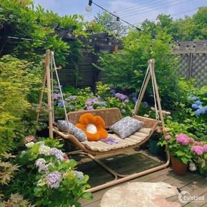 Columpio Metálico Moderno y Elegante para Exteriores, Mueble Versátil de 2 Plazas, Pieza Decorativa para Apartamento, Jardín, Hotel, Sala de Estar, Escuela, Parque - Product Image 2