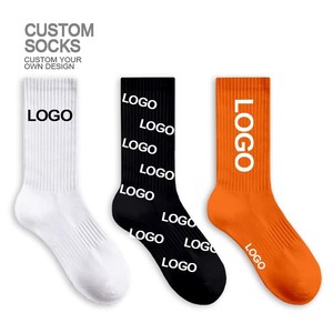 Calcetines de fútbol de punto antideslizantes Calcetines de fútbol con agarre para hombre con diseño de logotipo personalizado para uso deportivo profesional - Product Image 2