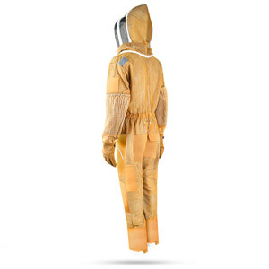 Traje de apicultor ventilado de color tostado profesional Diseño personalizado Servicios de procesamiento de ropa de etiqueta privada para ropa de trabajo de Apicultura - Product Image 3