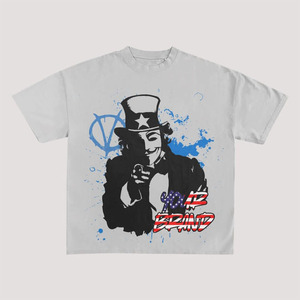 T-shirt d'impression de conception 100% coton lourd de sérigraphie personnalisée avec des t-shirts unisexes de 200 à 300 g/m² - Product Image 2