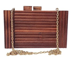 Bolsos de Mano de Madera Ecológicos, Bolsos Vintage de Moda, Diseños Personalizados con Patrón de Paisaje para Bodas y Fiestas, de Alta Calidad - Product Image 5