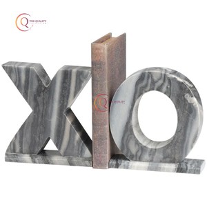 Trending Designer Table Ware Decoration Bookends Marvelous New Stylish Look Pattern White Marble Bookends From Indian Exporter - Product Image 4