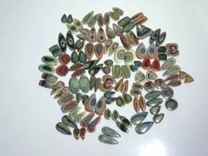 Par de cabujones de jaspe imperial natural, forma y tamaño mixtos para la fabricación de joyas, piedras preciosas de cuarzo - Product Image 2