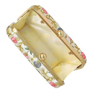 Elegante bolso de mano con bordado de boda Bolso de mano de seda bordado de diseño tradicional con detalles florales al precio más barato - Product Image 3