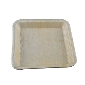 Plato de cena biodegradable Natural 100% bandejas rectangulares planas platos desechables de hoja de palma - Product Image 1