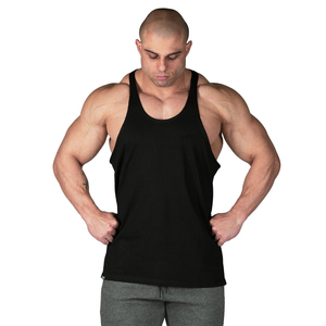 Custom <b>Mens</b> Tank Top 100% Cotton Sleeveless Gym Shirt for Fitness OEM Branding Soft Fabric Moisture Wicking Style <b>Stringer</b> <b>Vest</b> - Product Image 1