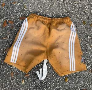 Factory Custom <b>Men's</b> Baggy Fleece Cotton Side Stripe Sun Faded Rhinestone Acid Wash <b>Sweat</b> <b>Shorts</b> <b>Men</b> - Product Image 4