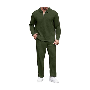 Gran oferta, chándal de invierno de algodón 100% Sostenible para hombre, ropa de calle transpirable ligera con patrón sólido, venta en línea - Product Image 5