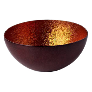 Offre Spéciale bol de service en cuivre martelé Design noir et brun couleur riz bol de stockage utilisation pour salle à manger table à la main - Product Image 4