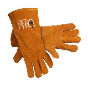 Gants de soudage en cuir résistant à la chaleur-Doublure ARAMID-Logo personnalisable - Product Image 4