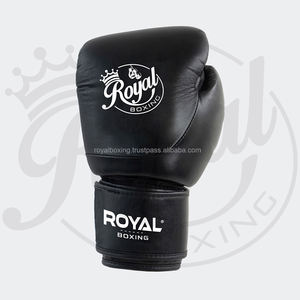 Vente en gros gants de boxe noirs de haute qualité de 12oz gants de boxe professionnels adultes à lacets en cuir gagnant logo personnalisé - Product Image 4