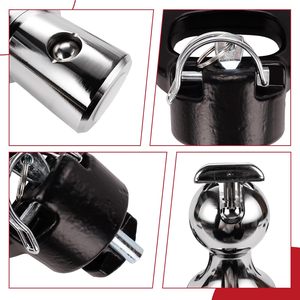 Vypart 60618 Gooseneck Hitch Ball Kit 2-5/16-Inch Ball with Safe Lock Anchors <b>Puck</b> System Hitch Mounts - Product Image 4