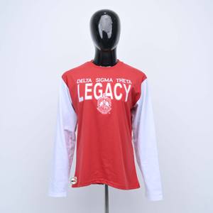 เสื้อเชิ้ตแขนยาวปักลายคุณภาพสูง 100% สำหรับผู้หญิง ลายอัลฟ่า คาปา อัลฟ่า สองสี น้ำหนักเบา สำหรับผู้หญิง - Product Image 3