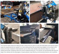 Machine à chanfreiner en acier au carbone de précision à découpe à froid complète, haute productivité, roulement à billes YX-80A