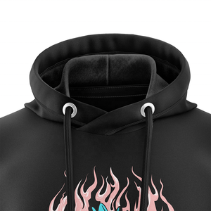 Sudadera con Capucha para Hombre OEM 2026, Diseño Vintage con Estampado Digital, 100% Algodón, Invierno, Color Negro, Teñido en Prenda, Peso Pesado, Fabricada por Triotake Industry - Product Image 6