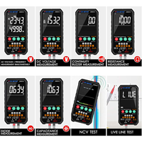 Multimeter Digital Otomotif True RMS AC DC Pengukur Tegangan Arus Resistansi Kapasitansi Frekuensi Suhu