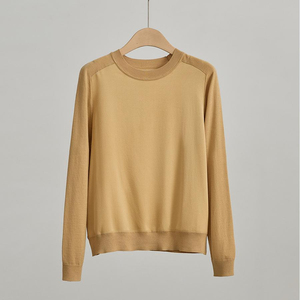 เสื้อสเวตเตอร์ไหมพรมคอเต่า แขนยาว ทรงหลวม สไตล์ลำลอง สำหรับผู้หญิง คุณภาพดีที่สุด ผลิตจากผ้าฝ้าย 100% รับสกรีนโลโก้ตามแบบ สำหรับฤดูหนาว - Product Image 6