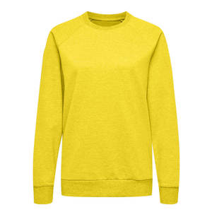 Sudadera de algodón para mujer, sudadera Lisa informal, hombro caído amarillo para ropa de mujer, sudaderas con capucha - Product Image 5
