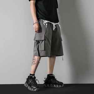 Verano nuevo diseño moda venta al por mayor de alta calidad pantalones cortos de carga de los hombres de verano de cinco puntos pantalones cortos de carga casuales multibolsillo - Product Image 5