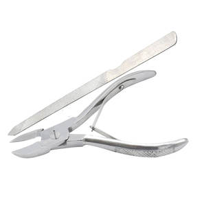 Heavy Duty 4,5 Easy Cut + Cortaúñas Cortador de uñas de punta de acero quirúrgico Lima de uñas de acero inoxidable Pinza de cutículas para piel muerta - Product Image 4