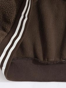 Sweat-shirt en molleton respirant doublé personnalisé de haute qualité pour hommes, style streetwear hip-hop, broderie unie, collection 2024 - Product Image 5