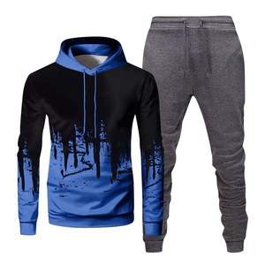 Conjunto de chándal de dos piezas para correr informal para hombre, sublimación personalizada de alta calidad, impreso, transpirable, último diseño de contraste, venta al por mayor - Product Image 6