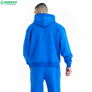 ขายส่งชุดวอร์มเด็ก Behram International แบบเรียบ 2 ชิ้น ชุดแทรคสูท ยูนิเซ็กซ์ ผ้าฟลีซ 100% ผ้าฝ้าย เสื้อฮู้ดฤดูใบไม้ร่วง กางเกงจ็อกเกอร์ - Product Image 3