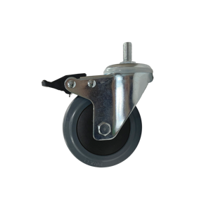 Roue de frein en caoutchouc robuste de 4 pouces de qualité supérieure pour un usage commercial - Product Image 2