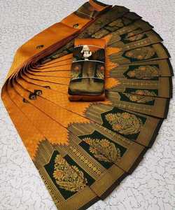 Beau sari en filet pour femmes avec broderie de mariée fantaisie et superbes tenues de fête pour les occasions de mariage - Product Image 6