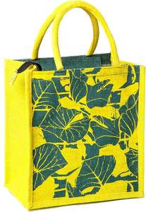 Venta al por mayor de alta calidad de yute impreso bolsa de compras Eco-Friendly Natural al mejor precio del mercado - Product Image 5